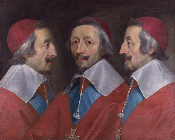 Philippe de Champaigne Triple Portrait of Cardinal de Richelieu France oil painting art